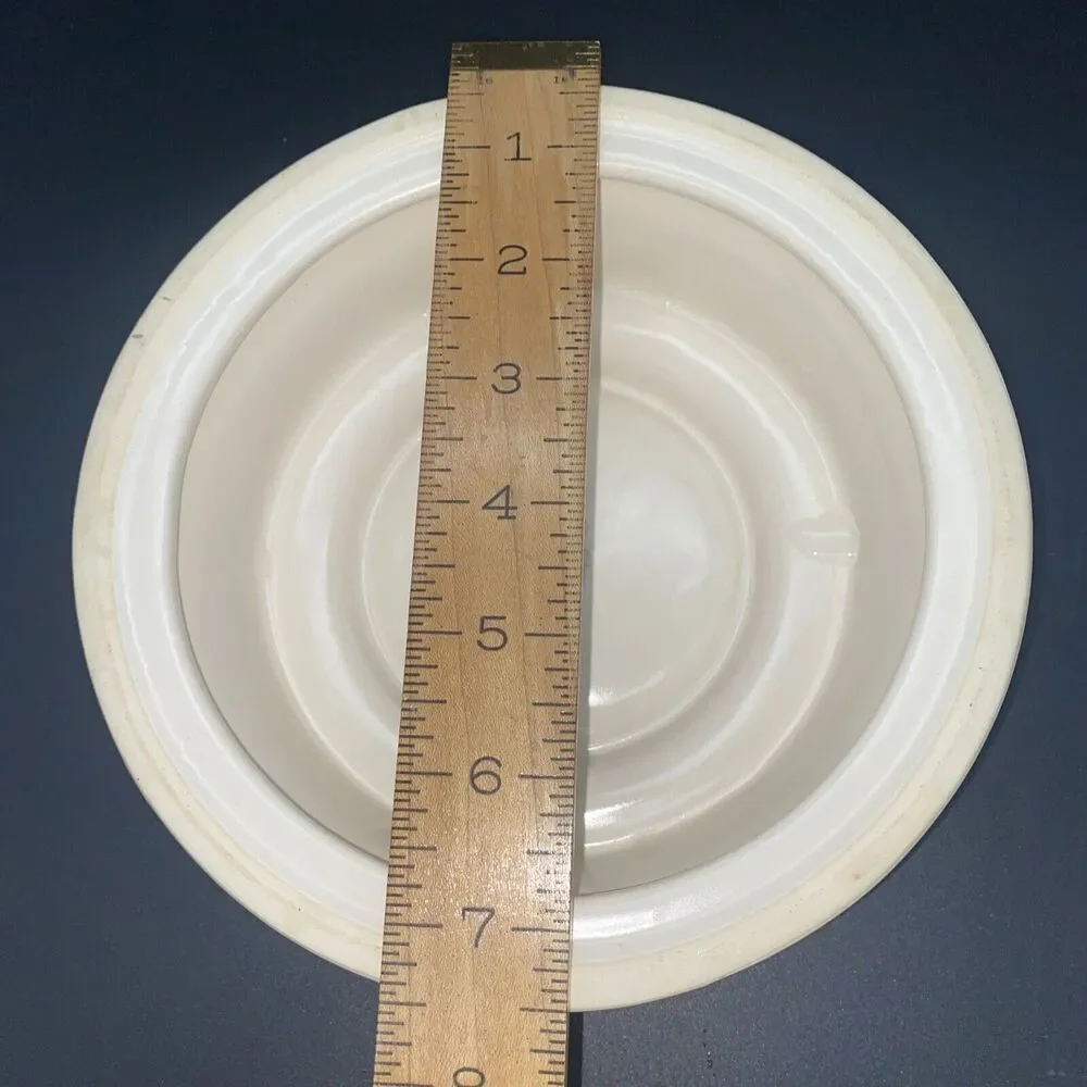 Pfaltzgraff Naturewood Hurricane Candle Bottom Piece No Glass- Replacement Piece